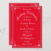 RSVP電子モダンメールWebサイトすべてシッ結婚ク 招待状 (正面/裏面)