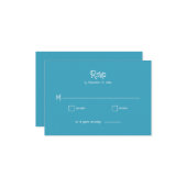 RSVP青 ノートカード (正面/裏面インサイチュ)