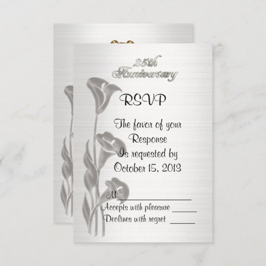 RSVP25結婚周年 招待状 (正面/裏面)