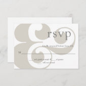 RSVP – アンパサンドモダンデザイン (正面/裏面)