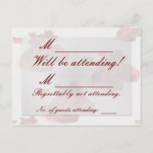 RSVP インビテーションポストカード (裏面)