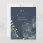 RSVP ウェディングカード エメラルドグリーン (正面)