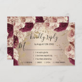 RSVP ウェディング グリッター ブライダル ローズゴールド リース (正面/裏面)