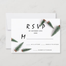 RSVP ウェディング 冬 クリスマス ホリデー 白 緑