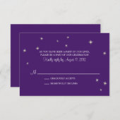 RSVP カード 遊び心のホタルの光 (正面/裏面)