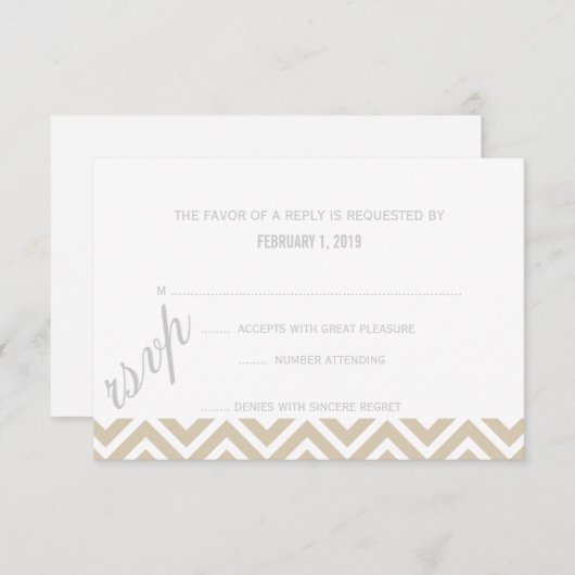 RSVP |シェブロン (正面/裏面)