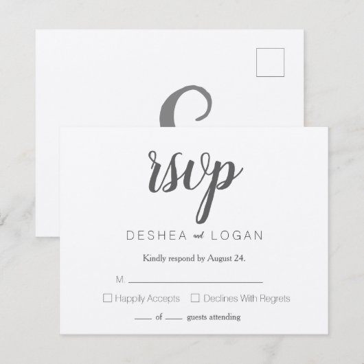 rsvp シーズンカード (正面/裏面)