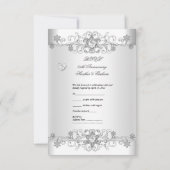 RSVP ティール シルバー ホワイト ダイヤモンド ハート (裏面)