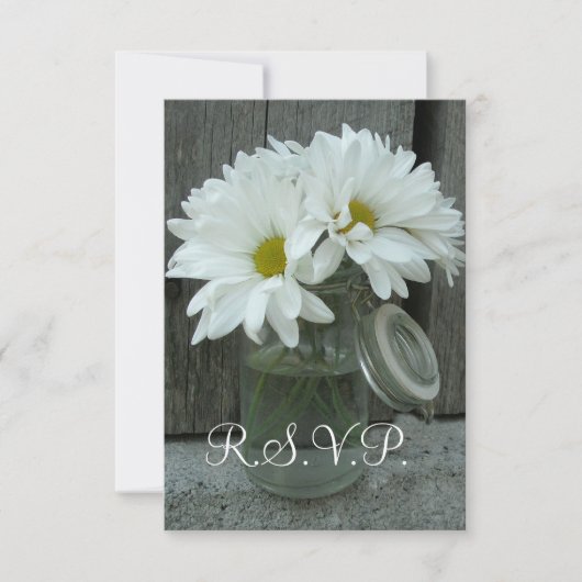 RSVP -デイジーのメーソンジャー--を結婚する国/納屋 (正面)