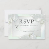 RSVP | ハネデューグリーンパールきらめく 招待状 (正面)