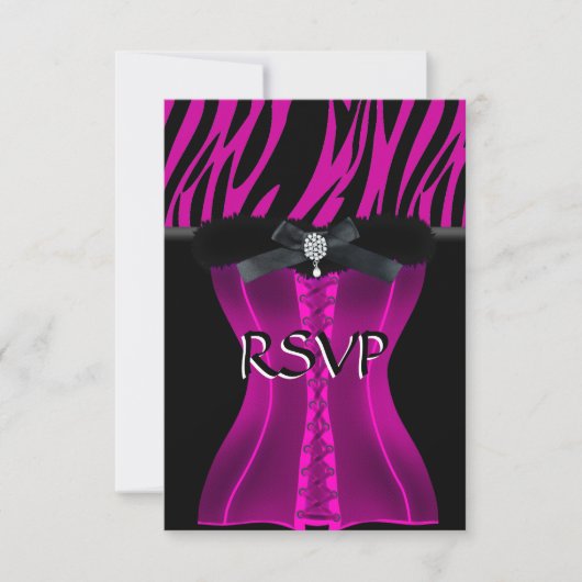 RSVP バースデー ピンクゼブラ ブラックドレス (正面)