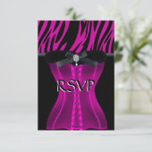 RSVP バースデー ピンクゼブラ ブラックドレス (スタンド正面)