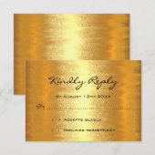 RSVP ブライズシャワー ゴールド フォイル シンプリー (正面/裏面)