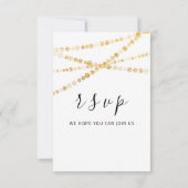 RSVP ブラック ホワイト ゴールド ブラックライト シンプルに (裏面)