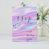 RSVP ブラック ホワイト ホログラフィック パステル 粉 (スタンド正面)