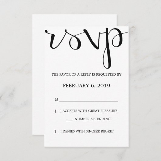 RSVP | ペンモダン (正面/裏面)