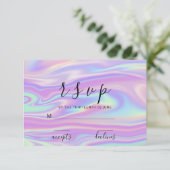 RSVP ホログラフィック ブルー ピンク マーメイド (スタンド正面)