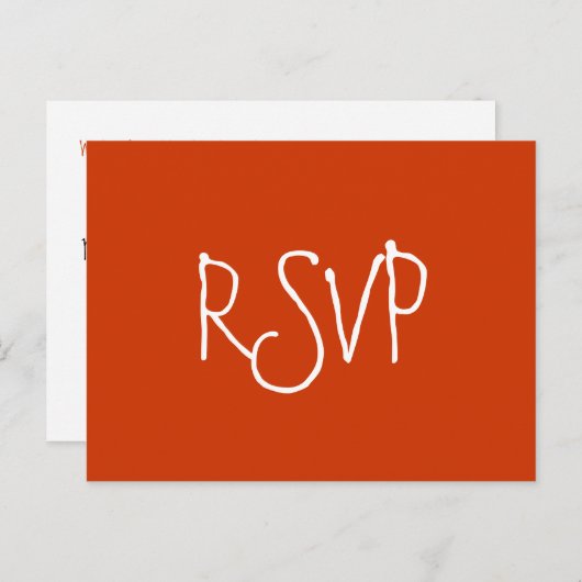 RSVP – ポストカード (正面/裏面)