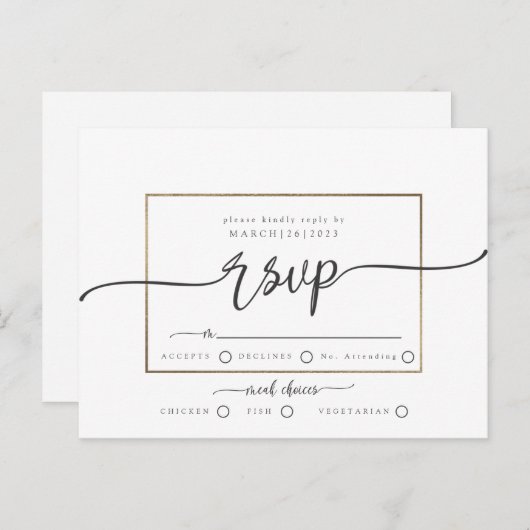 rsvp ポストカード (正面/裏面)