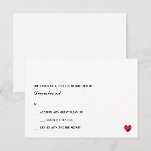 RSVP | ミセス (正面/裏面)