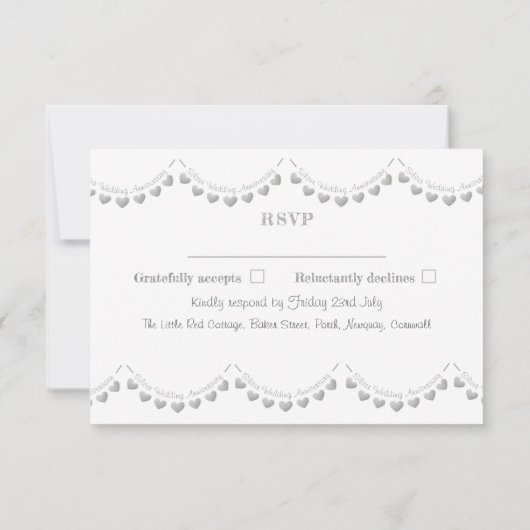 RSVP モダン25th silver結婚周年 (裏面)