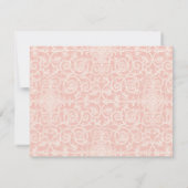 RSVP モダン シックな幅広ストライプにヴィンテージ ローズ (裏面)