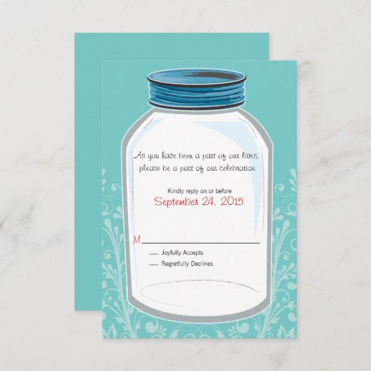 RSVP ワイムシー メイソンジャー ウェディング (正面/裏面)