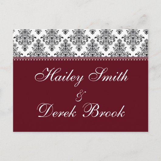 RSVP – ワイン インビテーションポストカード (正面)