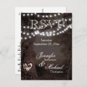 RSVP – 光源のツリー インビテーションポストカード (正面/裏面)