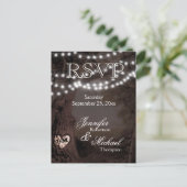 RSVP – 光源のツリー インビテーションポストカード (スタンド正面)