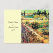 RSVP、応答カード、ファン・ゴッホ インビテーションポストカード (裏面)