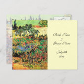 RSVP、応答カード、ファン・ゴッホ インビテーションポストカード (正面/裏面)