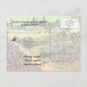 RSVP、応答カード、ファン・ゴッホ インビテーションポストカード (裏面)