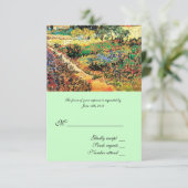 RSVP、応答カード、ファン・ゴッホ 出欠カード (スタンド正面)