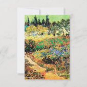 RSVP、応答カード、ファン・ゴッホ 出欠カード (裏面)