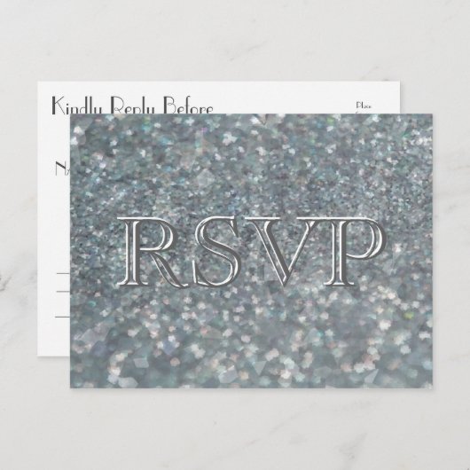 RSVP | 押しつぶされた真珠 インビテーションポストカード (正面/裏面)