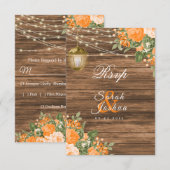 RSVP – 木、提灯、オレンジ色の花 (正面/裏面)