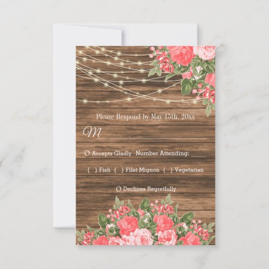 RSVP – 木、提灯、珊瑚花 (裏面)