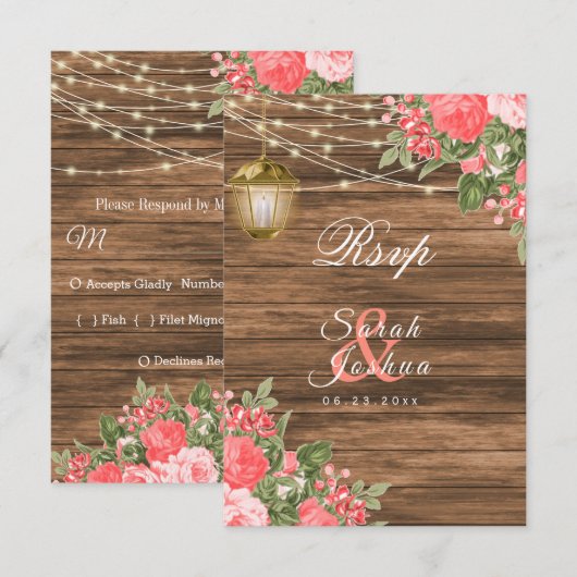RSVP – 木、提灯、珊瑚花 (正面/裏面)