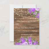 RSVP – 木、提灯、紫の花 (裏面)