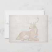 RSVP – 秋の花束と鹿の〔雄ジカの〕枝角 (裏面)