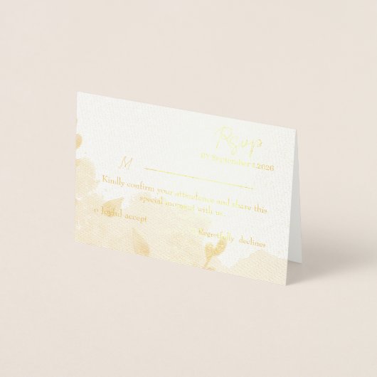 rsvp 箔カード (正面)
