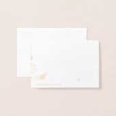 rsvp 箔カード (裏面封筒付き)