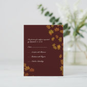 RSVP -茶色--を結婚する秋のカエデの葉 (スタンド正面)
