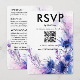 💍RSVP +詳細コーンフラワー空想 エンクロージャーカード