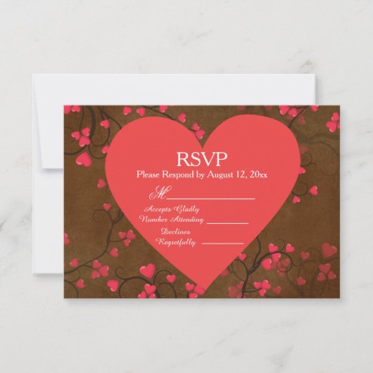 RSVP 赤いハート (正面)