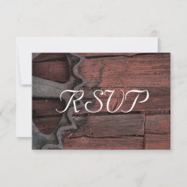 RSVP -赤いバーンウッドホ素朴イー結婚ル