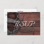 RSVP -赤いバーンウッドホ素朴イー結婚ル (正面/裏面)