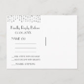 RSVP | 銀色の星々 インビテーションポストカード (裏面)