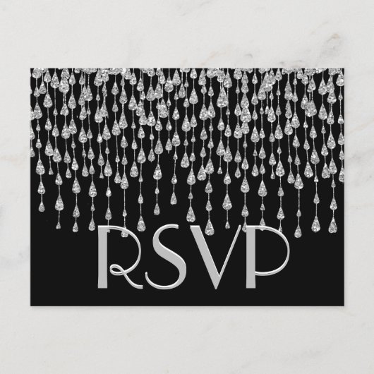 RSVP | 銀色の星々 インビテーションポストカード (正面)